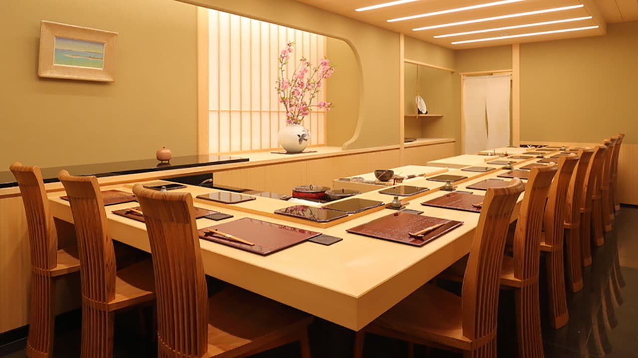 檜のカウンター